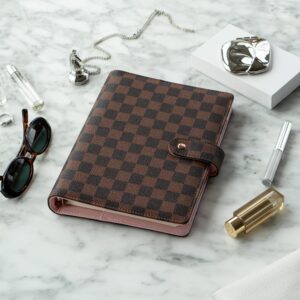 Elevate your planning with the DAILY RITMO PU Checkered Binder Planner, a premium import available at Curat Cart. Perfect for stylish organization.