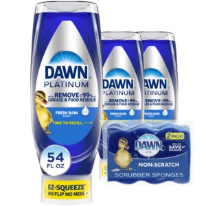 Dawn Dish Soap Squeeze Bottle, a premium import, features a fresh rain scent. Available at Curat Cart for effortless grease removal.