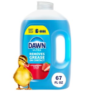 Discover premium imported Dawn Ultra Dish Soap, featuring a strawberry fields scent that removes grease on contact. Available at Curat Cart.