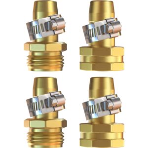 Premium imported DBR Tech Garden Hose Repair Kit with robust brass fittings, ideal for seamless hose repairs. Available at Curat Cart.