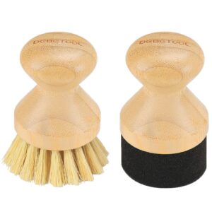 Premium imported Debetool Cutting Board Oil Applicator features dual bamboo heads for effortless oil application. Available at Curat Cart.