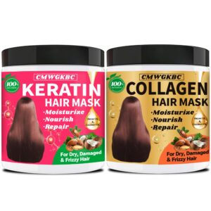 Discover premium imported Deep Conditioning Hair Mask with Keratin and Collagen for dry, damaged, and frizzy hair at Curat Cart.