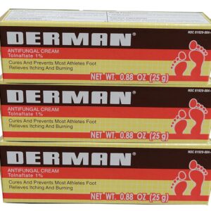 Derman Antifungal Cream, a premium import, effectively cures and prevents foot issues. Available at Curat Cart.