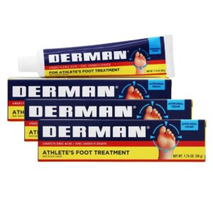 Derman Cream for Athlete's Foot, a premium imported antifungal treatment, available at Curat Cart for effective relief.