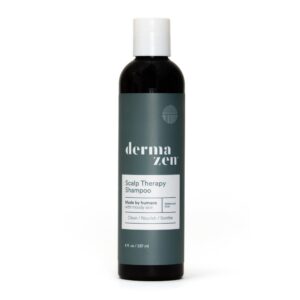 Dermazen Scalp Therapy Shampoo, a premium imported solution from Curat Cart, nourishes and soothes sensitive scalp skin.