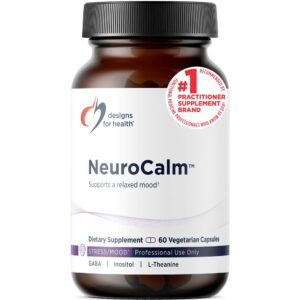 NeuroCalm by Designs for Health, a premium imported dietary supplement for stress relief, available at Curat Cart.