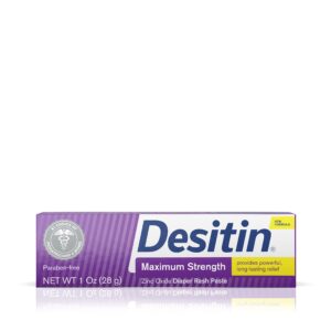Desitin Maximum Strength Ointment offers powerful, long-lasting relief for diaper rash. Premium import available at Curat Cart.