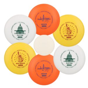 Explore the premium imported Disc Golf Starter Discs Set featuring vibrant designs, available at Curat Cart. Perfect for beginners.