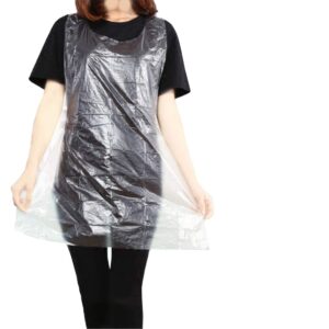 Premium imported disposable plastic aprons for cooking, perfect for keeping clothes clean. Available at Curat Cart.
