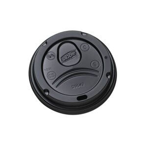 Experience the premium imported Dixie Black Dome Drink-Thru Lid, perfect for beverages. Available at Curat Cart.