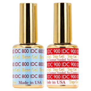Authentic DND Base Gel and Top Gel Duo, 100% genuine for long-lasting nail art. Perfect for professionals and enthusiasts alike.