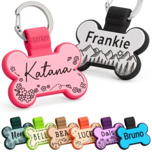 Explore premium imported personalized dog tags for pets at Curat Cart, featuring vibrant colors and unique designs. Perfect for your furry friend.