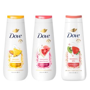 Discover premium imported Dove Body Wash for Women in Pineapple, Watermelon, and Strawberry Kiwi. Available at Curat Cart.