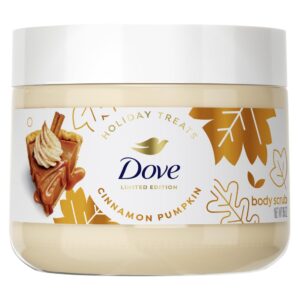 Experience premium imported Dove Cinnamon Pumpkin Pie Body Scrub, a limited edition treat for silky smooth skin. Available at Curat Cart.
