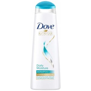 Dove Daily Moisture Shampoo, a premium imported solution for smooth, shiny hair. Available at Curat Cart.