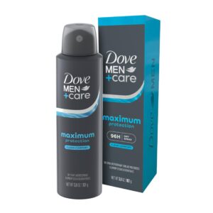 Dove Men Deodorant Maximum Sweat Protection offers 96-hour premium imported freshness. Available at Curat Cart.