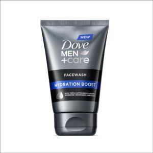 Dove Men Care Hydration Boost Facewash, a premium import offering deep hydration and nourishment for men's skin. Available at Curat Cart.