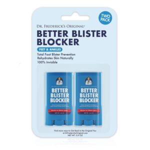 Dr. Frederick's Better Blister Blocker offers premium imported blister prevention for feet and ankles. Available at Curat Cart.