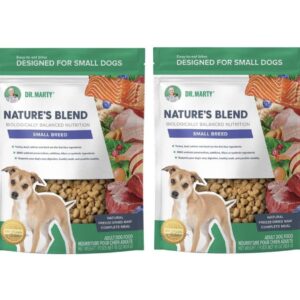 Premium imported Dr. Marty Nature's Blend Dog Food offers biologically balanced nutrition for small dogs. Available at Curat Cart.