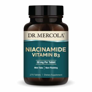 Discover Dr. Mercola Niacinamide Vitamin B3, a premium imported dietary supplement from Curat Cart, enhancing your wellness routine.