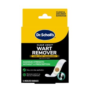 Dr. Scholl's Wart Remover Bandages, premium imported solution to treat warts effectively. Available at Curat Cart.