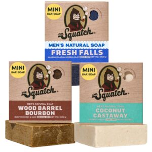 Explore Dr. Squatch's premium imported men's natural bar soap collection at Curat Cart, featuring unique scents and textures.