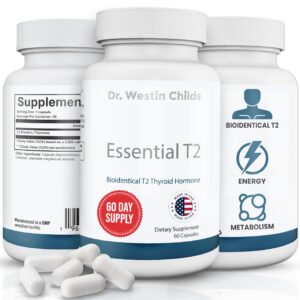 Discover Dr. Westin Childs Essential T2, a premium imported thyroid supplement from Curat Cart, supporting energy and metabolism. Perfect 60-day supply.