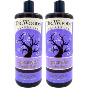 Dr. Woods Soothing Lavender Soap, 100% genuine, ideal for all skin types. Enjoy a calming cleanse with natural ingredients.
