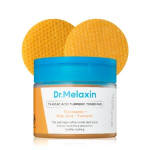 Discover Dr.Melaxin Kojic Acid Toner Pads, a premium imported product from Curat Cart, refining dark spots for a healthier glow.