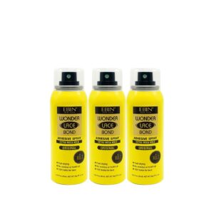 Discover EBIN Wonder Lace Bond Adhesive Spray, a 100% genuine product for extra mega hold and flawless styling.