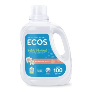 Discover ECOS Laundry Detergent Liquid, a premium imported solution for up to 100 loads, featuring a floral scent. Available at Curat Cart.