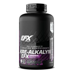 Kre-Alkalyn EFX by EFX Sports, authentic creatine monohydrate capsules, available at CuratCart, India.
