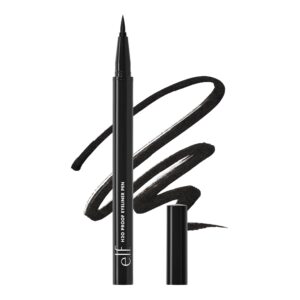 100% genuine e.l.f. H2O Proof Eyeliner Pen, featuring a sleek design and rich black ink for flawless application.