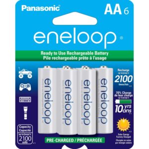 Eneloop AA Rechargeable Batteries offer premium imported quality with 2100 mAh capacity, available at Curat Cart.