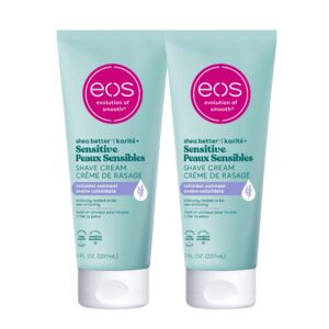 100% genuine EOS Shea Better Shave Cream for sensitive skin, offering a smooth and soothing shaving experience.