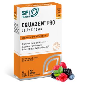 Equazen Pro Fish Oil Jelly Chews, premium imported dietary supplement, supports brain function and mood balance. Available at Curat Cart.