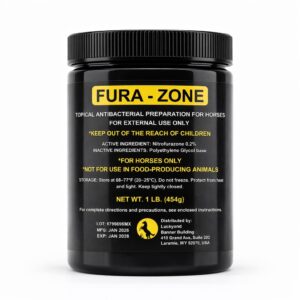 Discover the premium imported Equine Topical Care Ointment, Fura-Zone, ideal for effective antibacterial treatment. Available at Curat Cart.