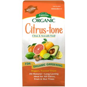 Espoma Organic Citrus-Tone Fertilizer is a premium imported choice for organic gardening, ensuring bigger, tastier fruits. Available at Curat Cart.