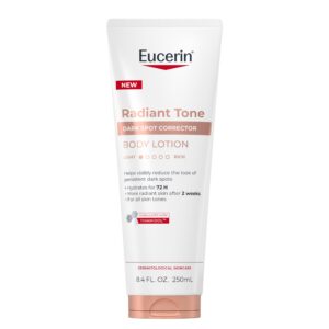 Eucerin Radiant Tone Dark Spot Corrector, a premium imported body lotion to hydrate and brighten skin, available at Curat Cart.