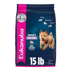 Eukanuba Adult Small Breed Dog Food offers premium imported nutrition with real chicken as the first ingredient, exclusively at Curat Cart.