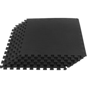Authentic EVA foam mat tiles, 6-pack, covering 24 SQ FT, perfect for versatile flooring solutions.