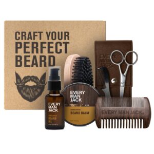 Every Man Jack Beard Care Kit offers premium imported essentials for grooming, available at Curat Cart. Perfect your beard today.