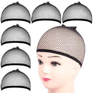 Explore the Fandamei Wig Cap Net, a set of 7 authentic, high-quality black mesh caps for secure wig styling.