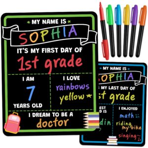 Celebrate school milestones with this premium imported First Day of School Sign Board from Curat Cart, perfect for capturing memories.