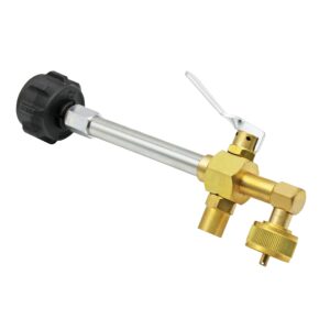 Premium imported Flame King Propane Refill Adapter for effortless refills. Available now at Curat Cart.