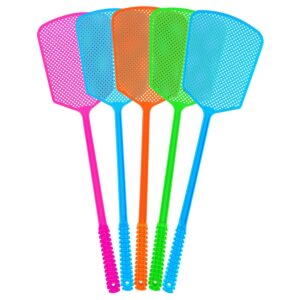 Premium imported Heavy Duty Fly Swatter Pack includes vibrant colors, perfect for effective pest control. Available at Curat Cart.