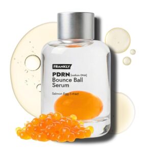 Discover FRANKLY Salmon PDRN Bounce Ball Serum, a premium import featuring salmon egg extract for revitalized skin. Available at Curat Cart.