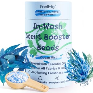 Freelivity In-Wash Scent Booster offers long-lasting freshness with essential oils. Premium import available at Curat Cart.