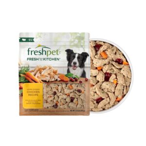 Delicious Freshpet Chicken Recipe Dog Food, a premium import featuring tender chicken and vegetables. Available at Curat Cart.