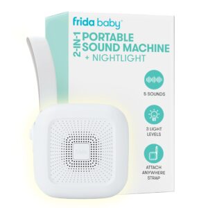 Discover the Frida Baby Portable Sound Machine, a premium imported nightlight and sound solution available at Curat Cart for soothing sleep.